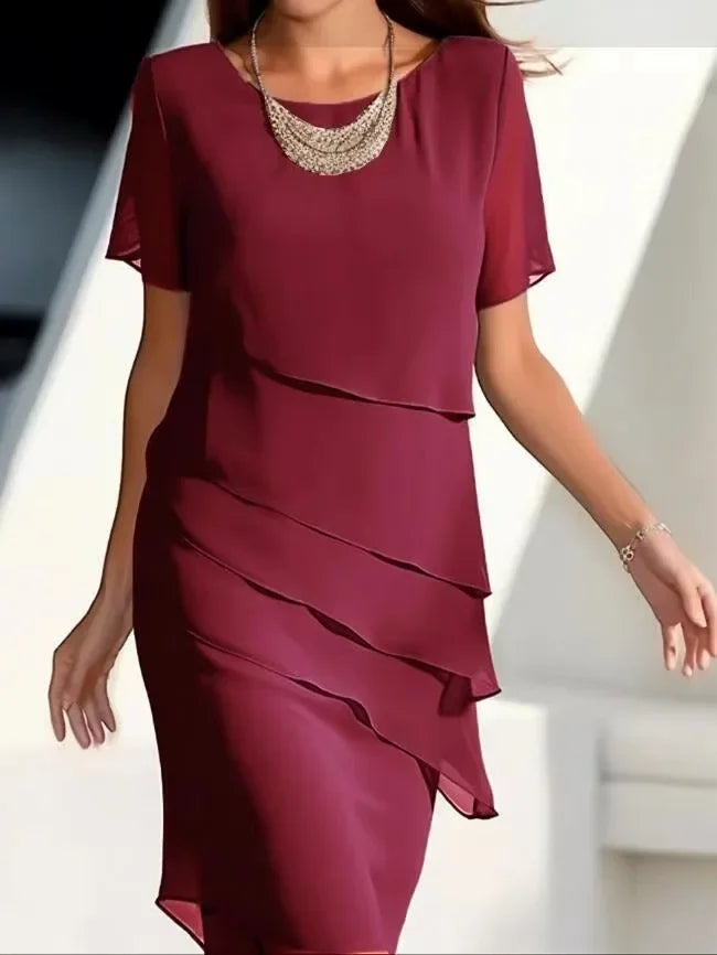 Zofia elegancka sukienka warstwowa