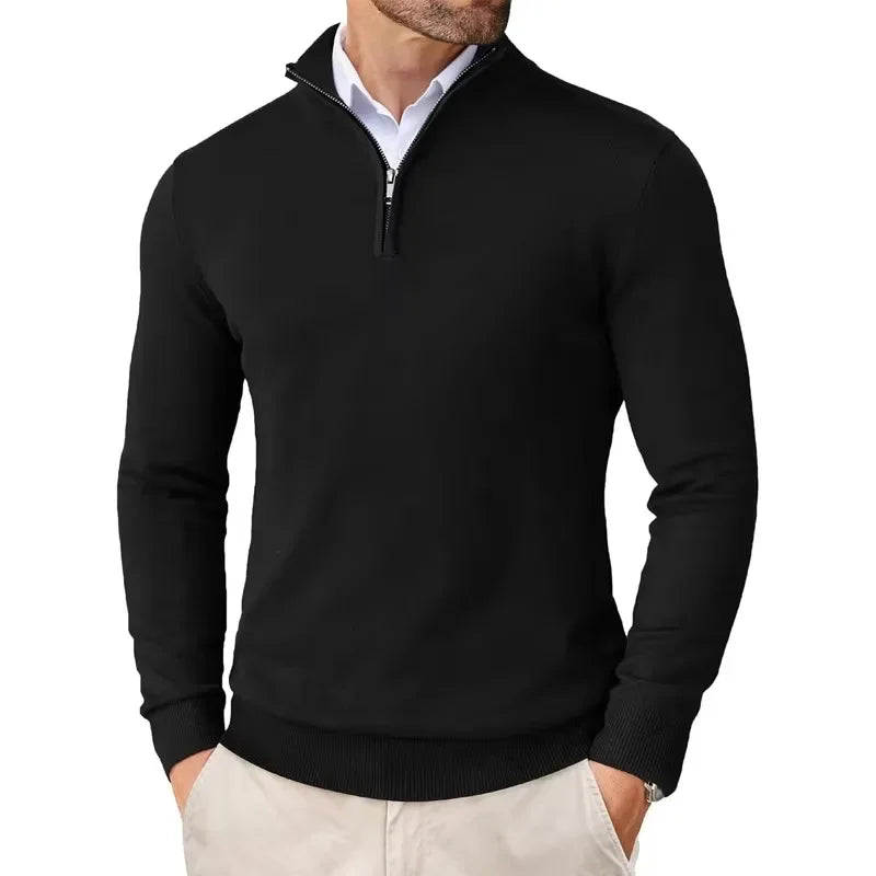 Konrad | Sweter Zip Modern Classic