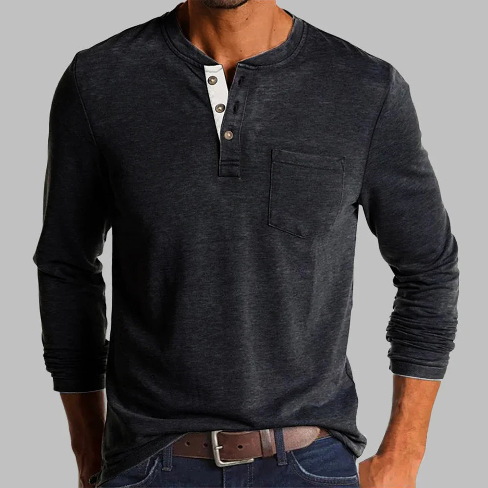 Kacper koszulka Henley męska