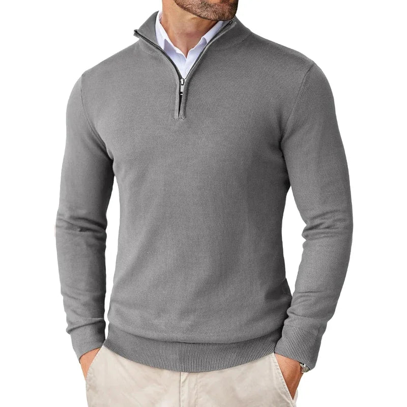 Konrad | Sweter Zip Modern Classic