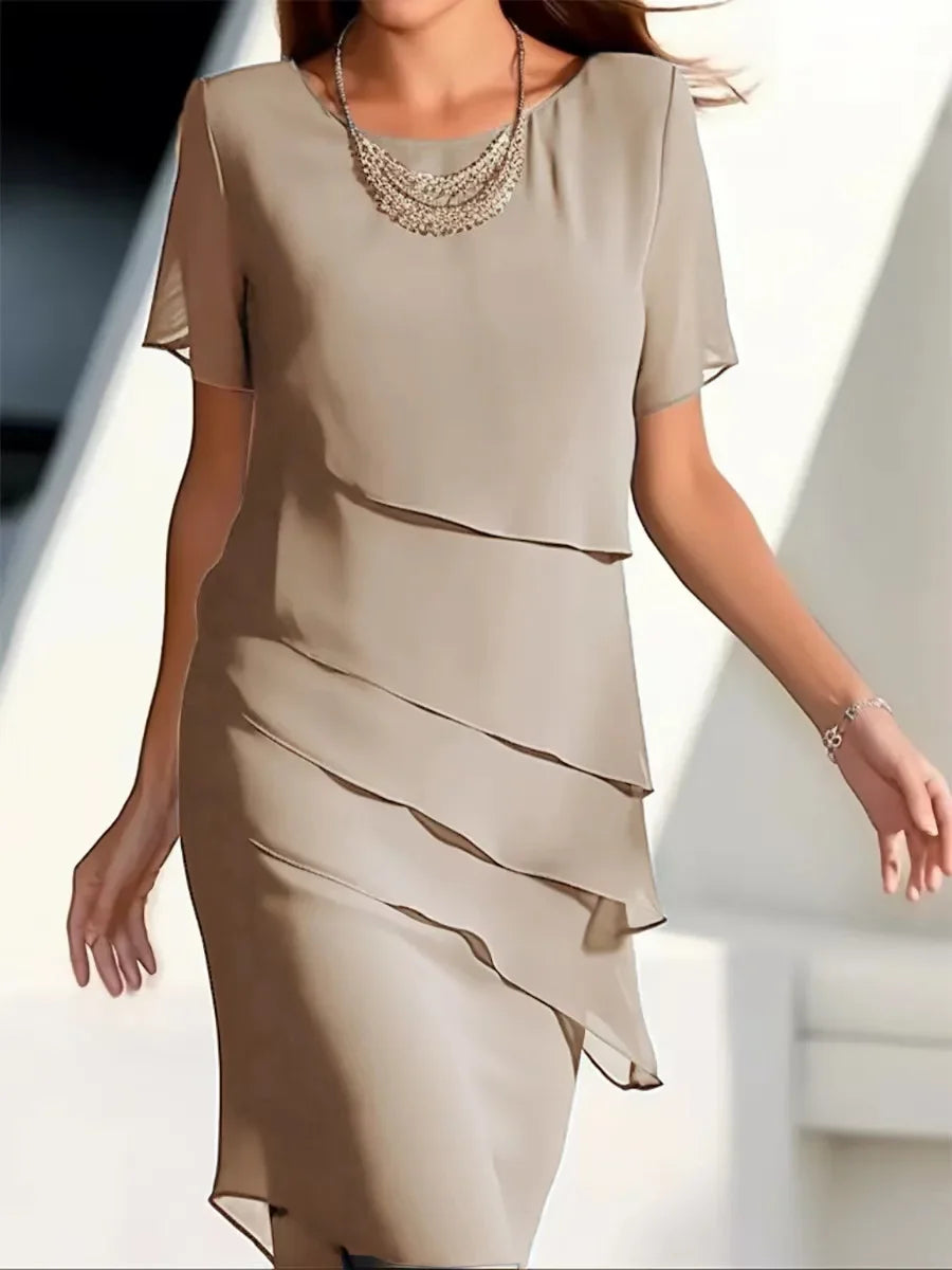 Zofia elegancka sukienka warstwowa
