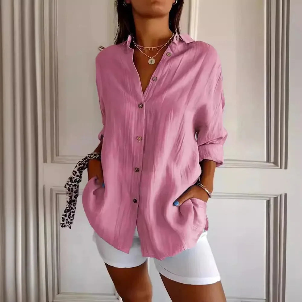 Eliza lniana koszula damska