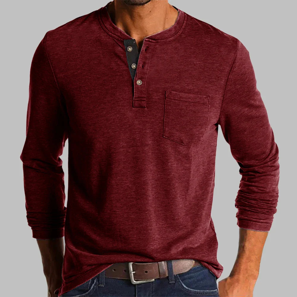 Kacper koszulka Henley męska