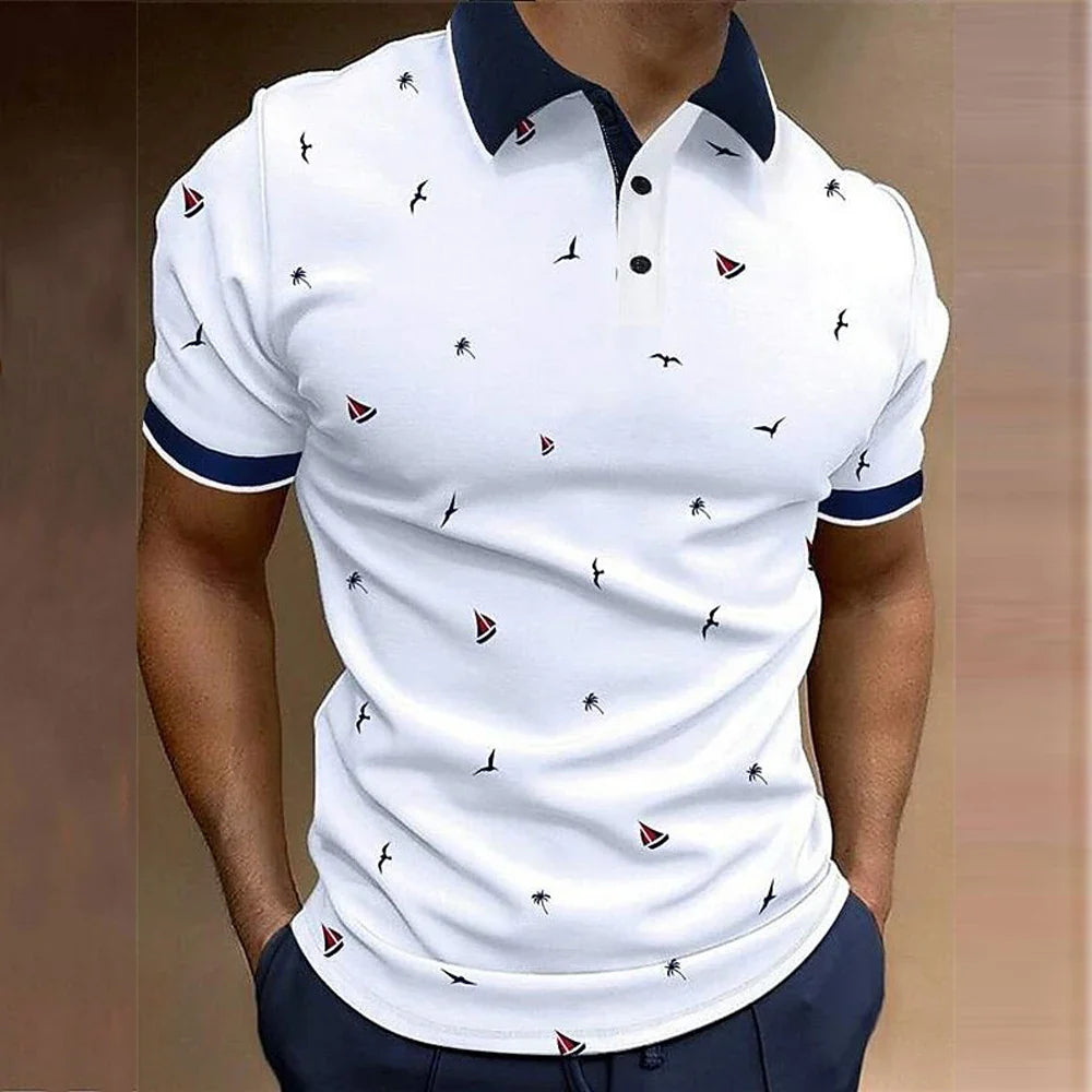 Łukasz koszulka polo we wzory