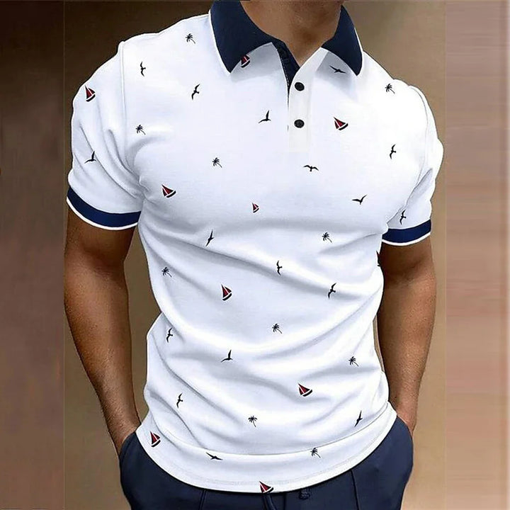 Łukasz koszulka polo we wzory
