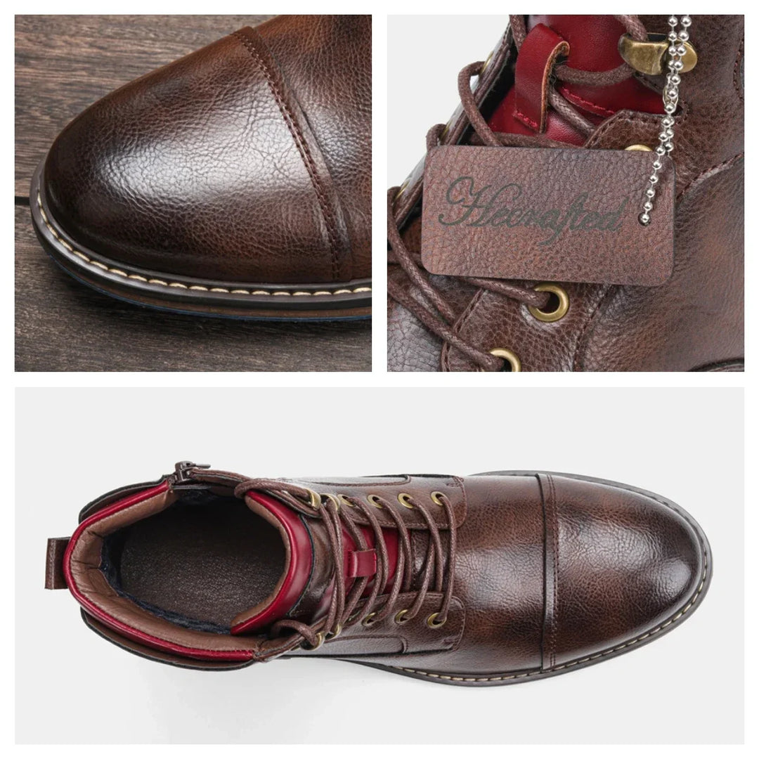 Kacper skórzane buty zimowe