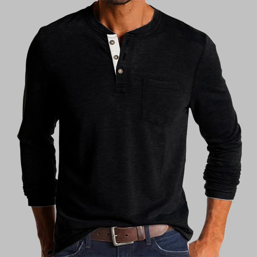 Kacper koszulka Henley męska