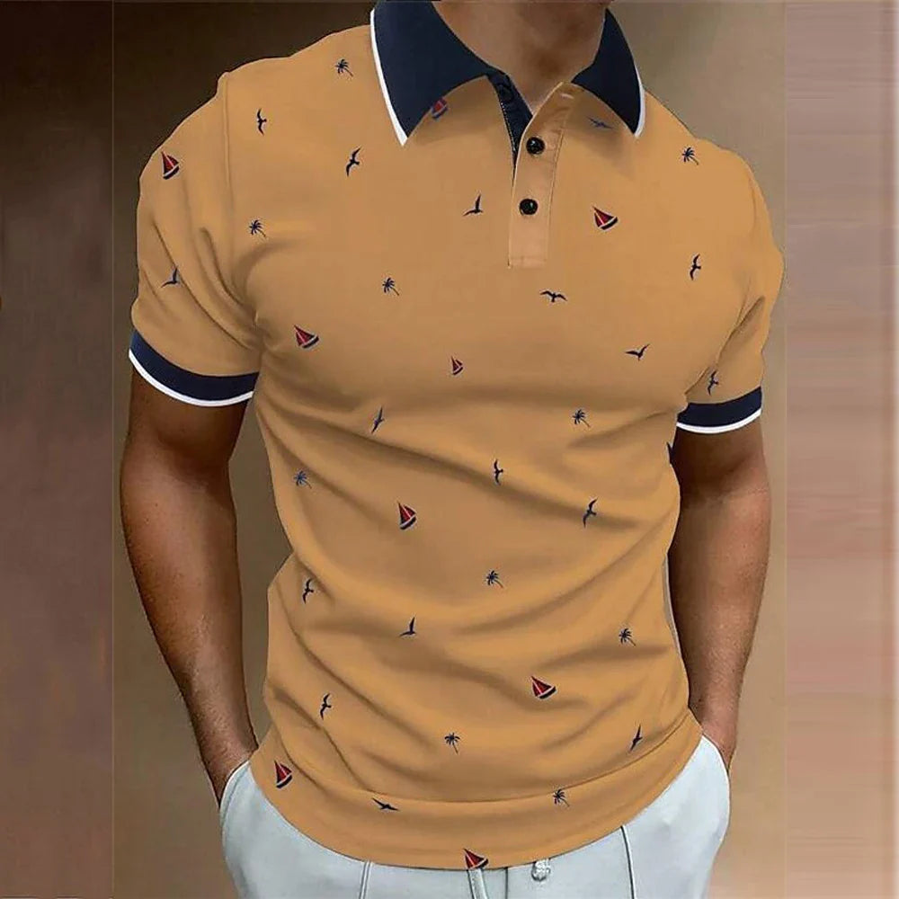 Łukasz koszulka polo we wzory