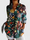 Rozalia | Printed shirt blouse