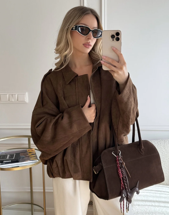 Jadwiga | Kurtka Suede Urban Touch