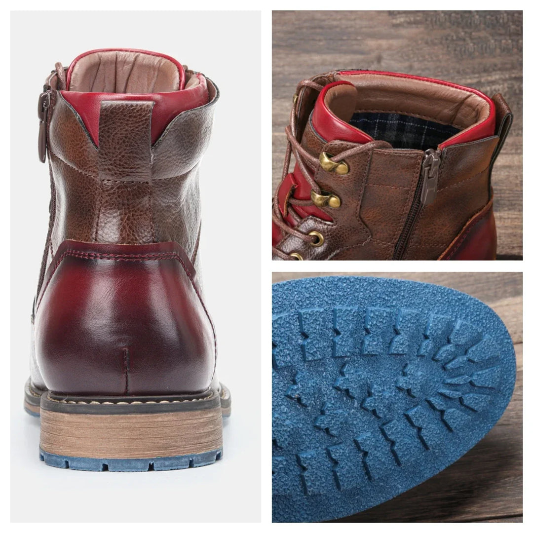Kacper skórzane buty zimowe