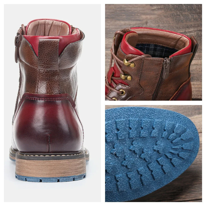 Kacper skórzane buty zimowe