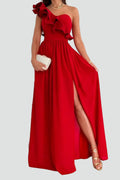 Michalina | Elegancka Sukienka Maxi na Jedno Ramię