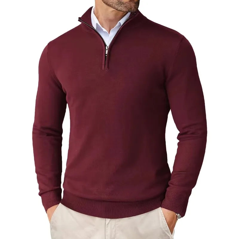 Konrad | Sweter Zip Modern Classic