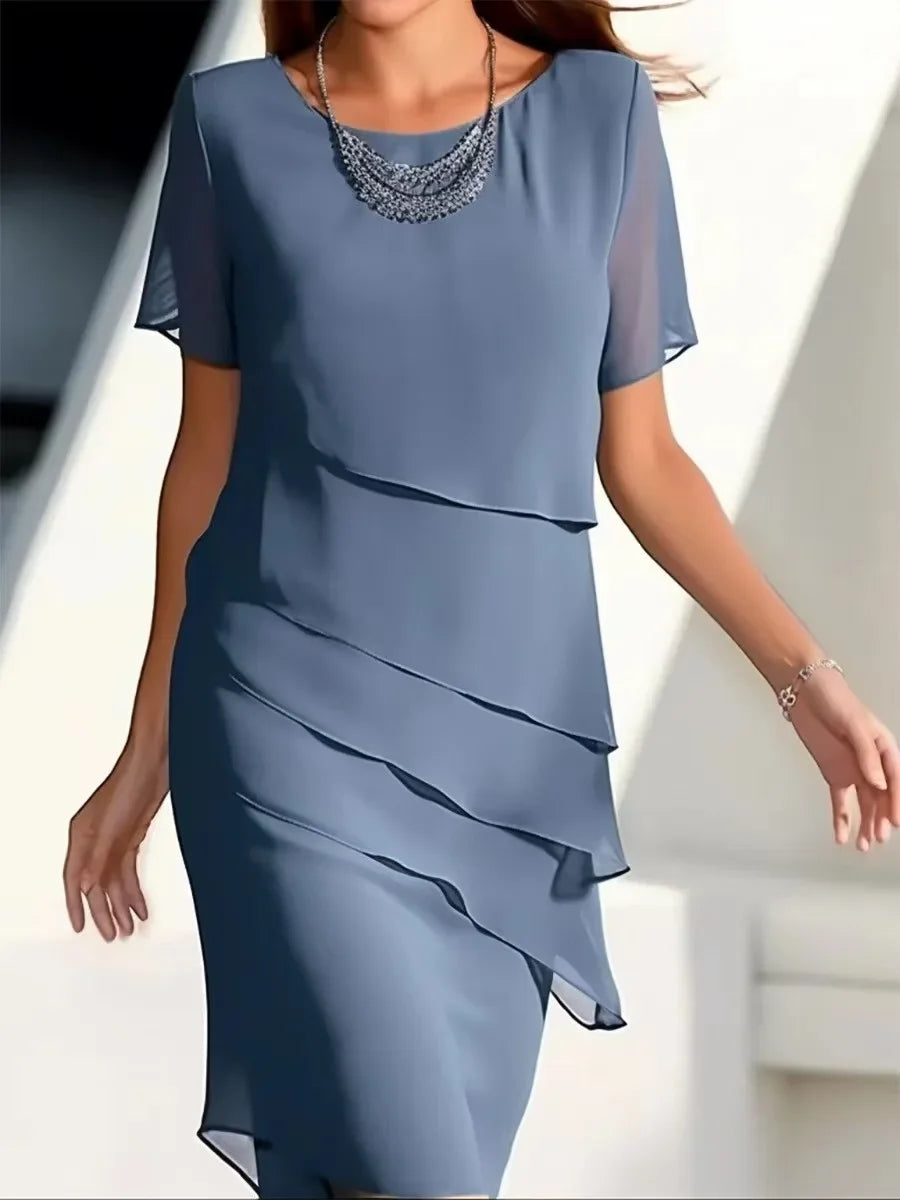 Zofia elegancka sukienka warstwowa