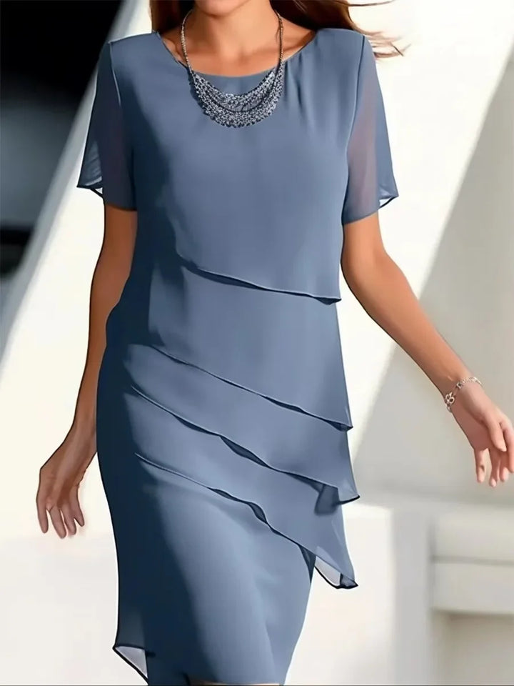 Zofia elegancka sukienka warstwowa
