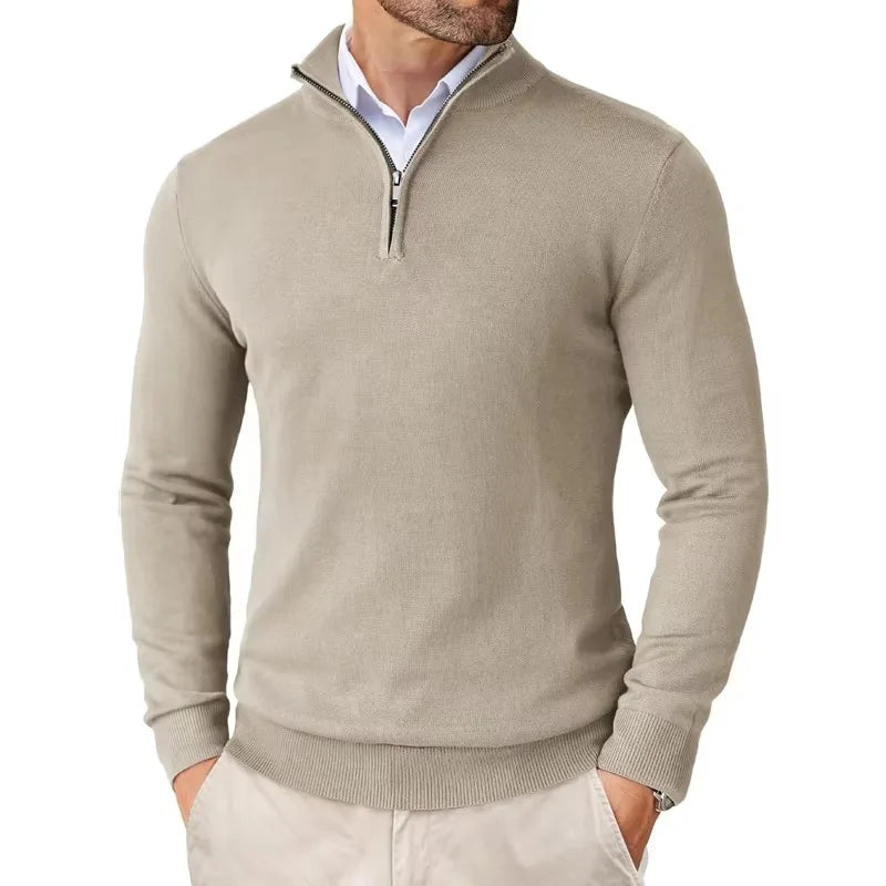 Konrad | Sweter Zip Modern Classic