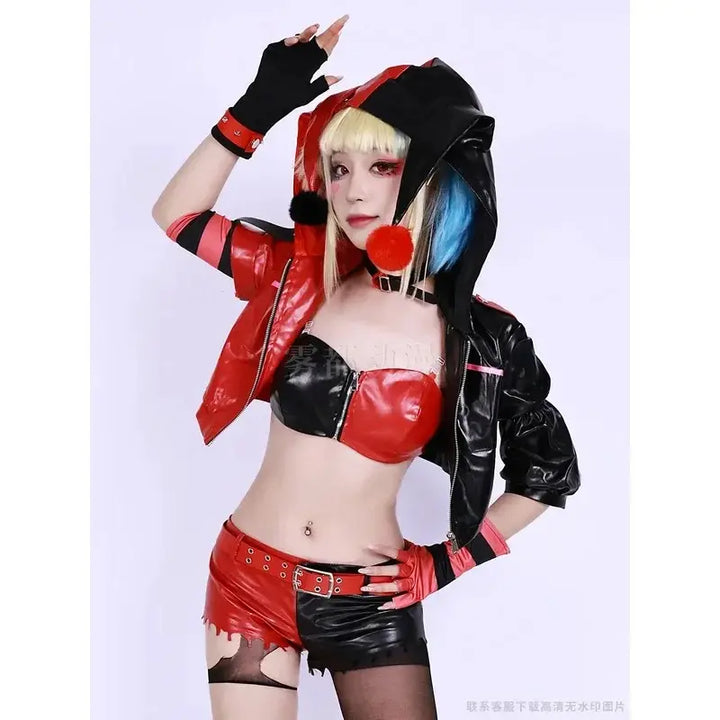 Perla | Damski zestaw Harley Quinn z peruką