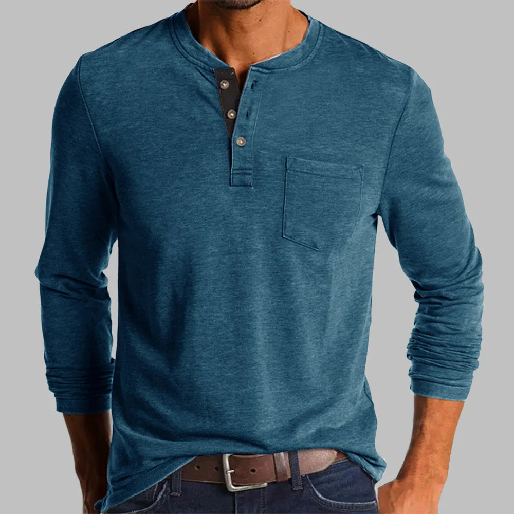 Kacper koszulka Henley męska