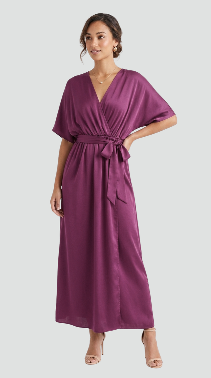 Zofia | Elegancka Sukienka Kopertowa Midi