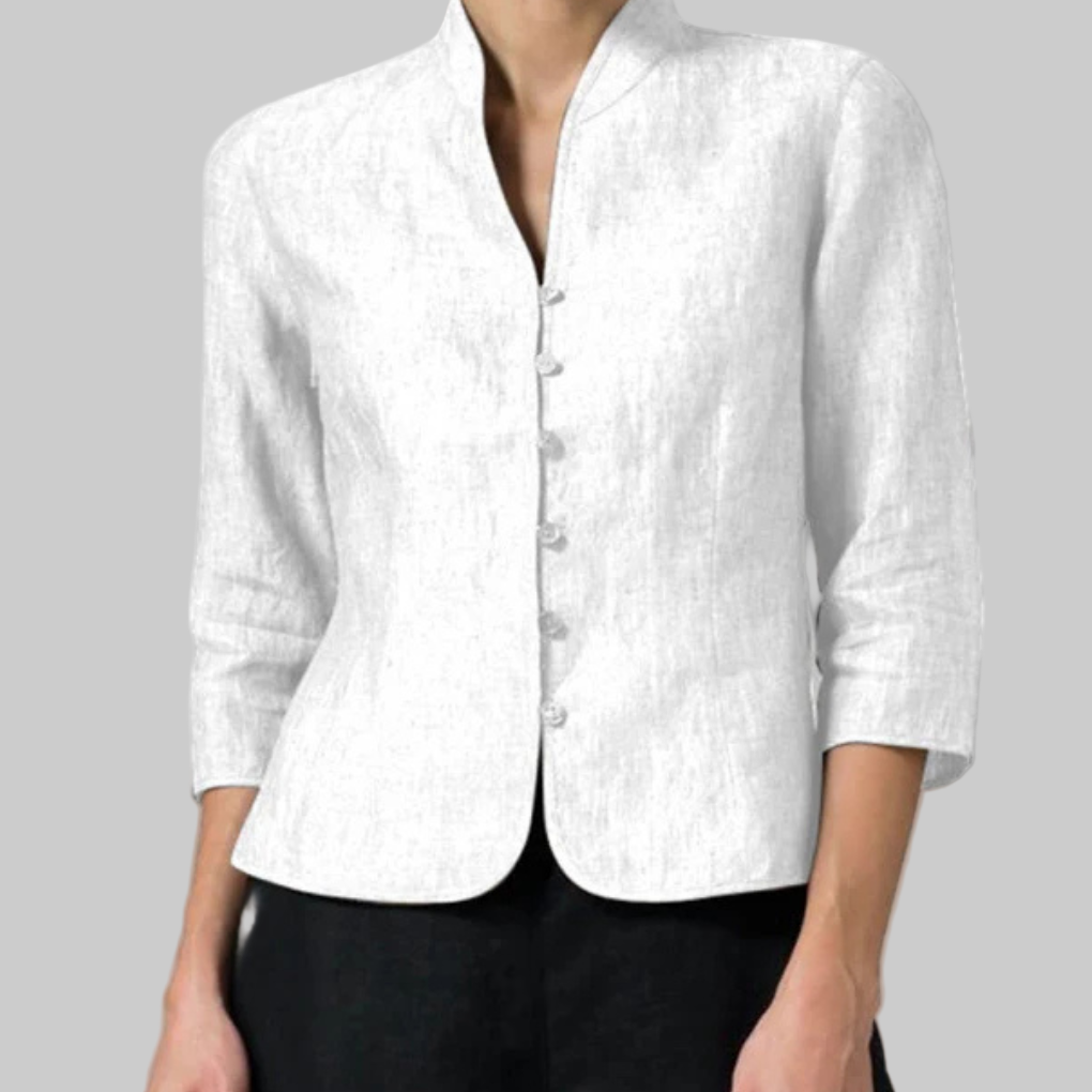Genowefa | Lniana Bluzka Pure Linen