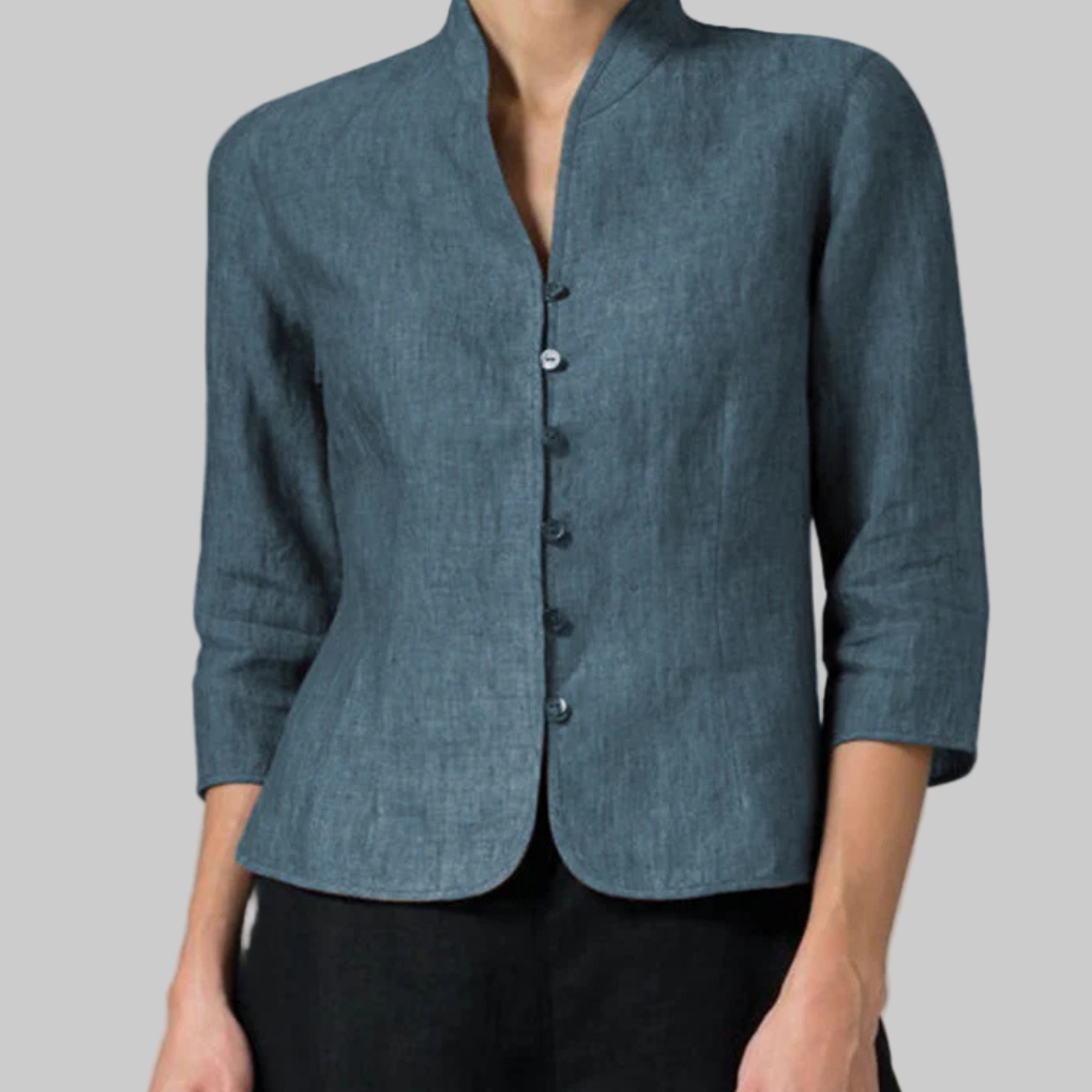 Genowefa | Lniana Bluzka Pure Linen