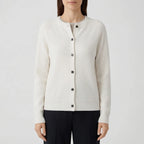 Welvona - Swobodny Kardigan Z Okrągłym Dekoltem