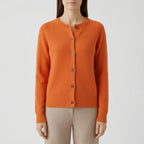 Welvona - Swobodny Kardigan Z Okrągłym Dekoltem