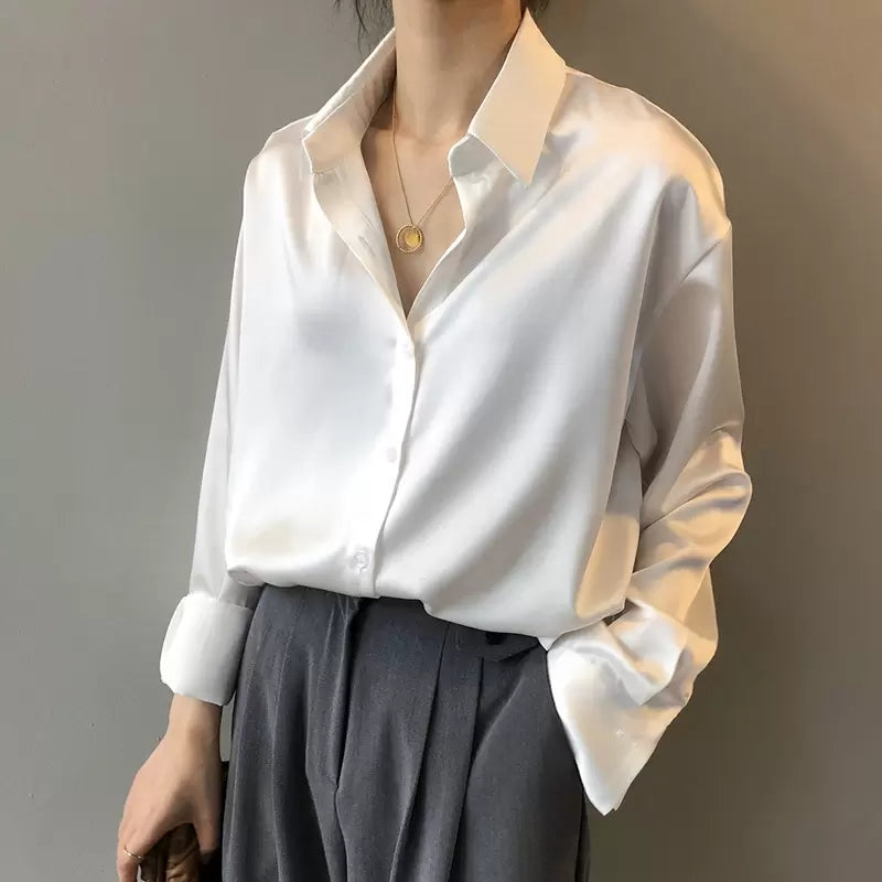 Łucja | Elegancka damska bluzka koszulowa