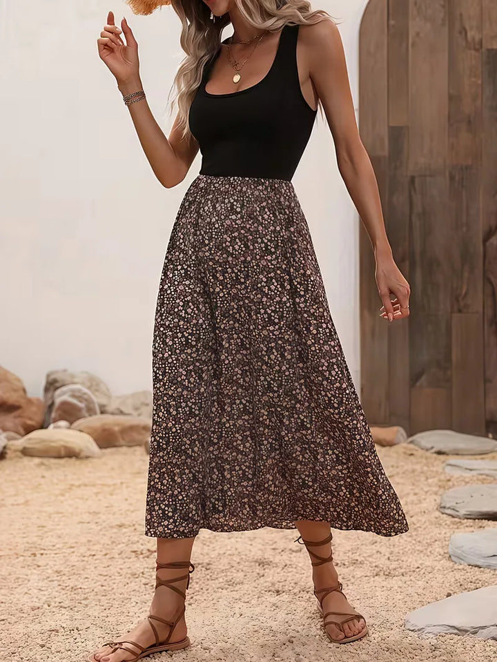 Patrycja sukienka maxi w kwiaty