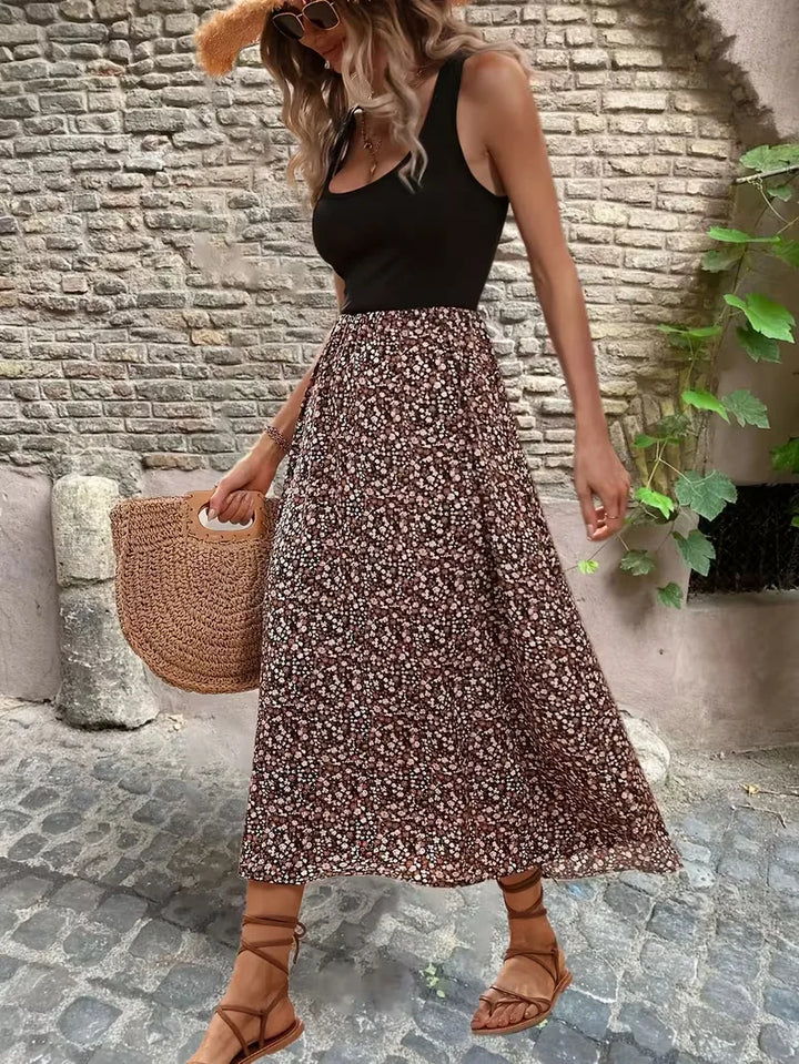 Patrycja sukienka maxi w kwiaty