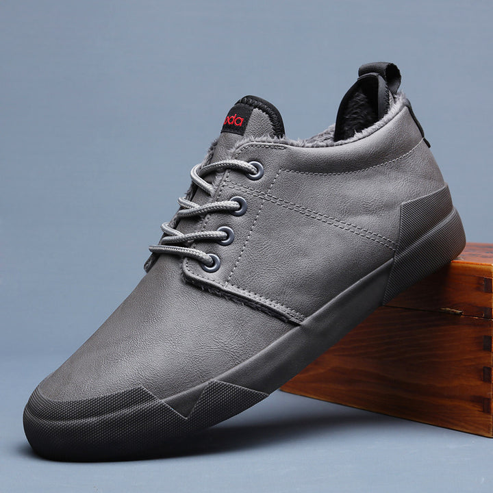 Męskie buty casual sznurowane na jesień