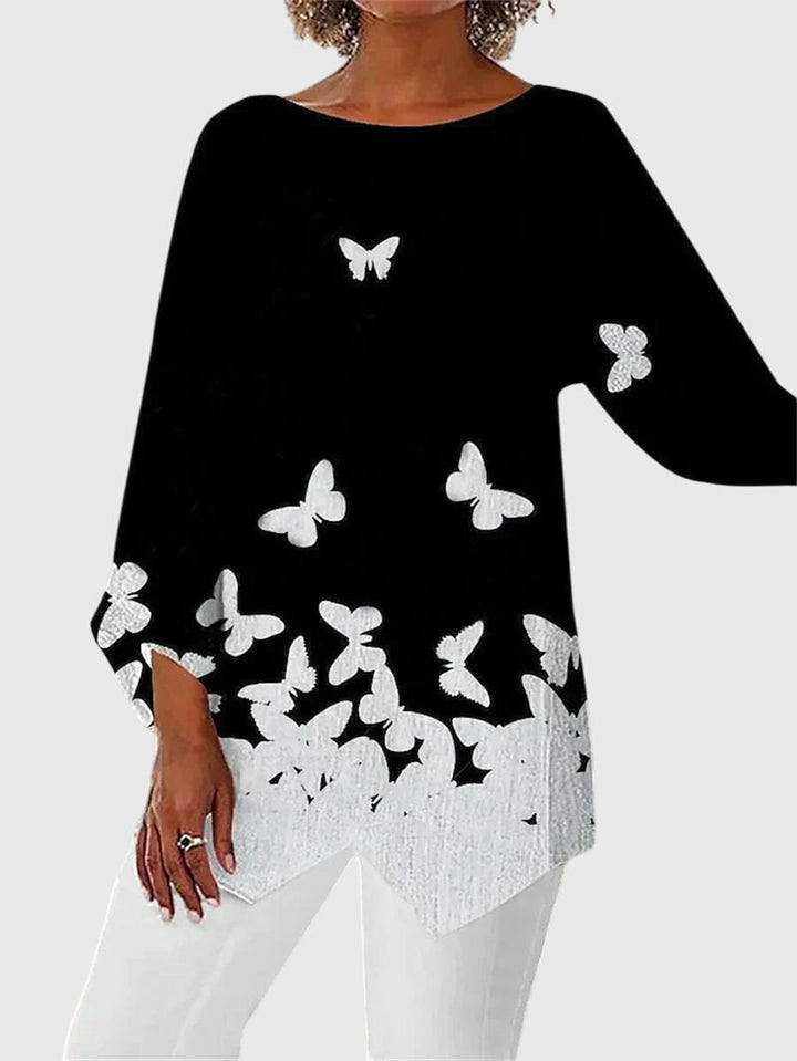 Roksana | Elegancki damski top z okrągłym dekoltem