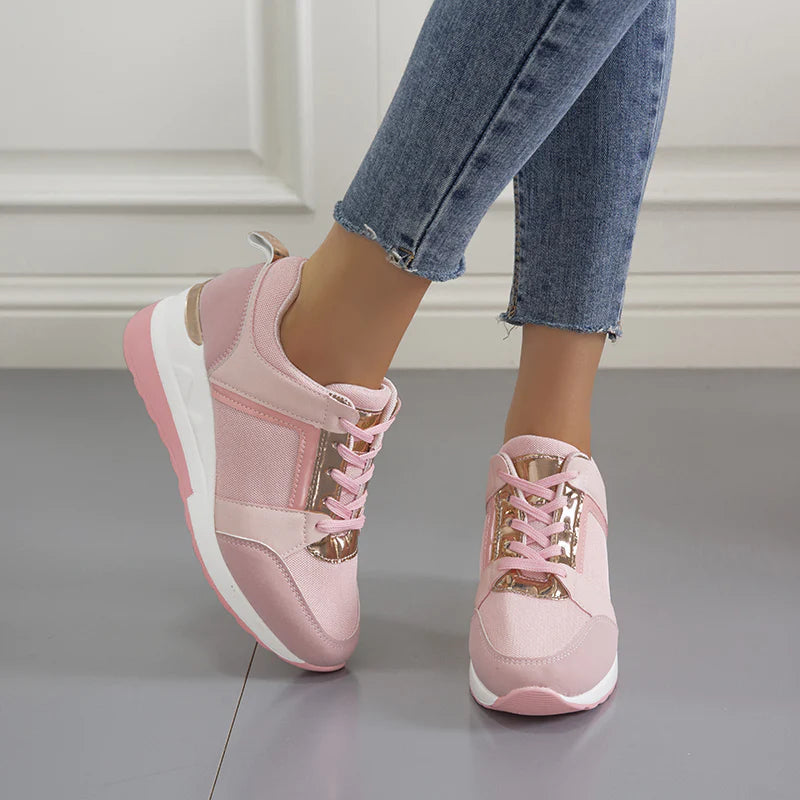 Beata wygodne sneakersy na koturnie