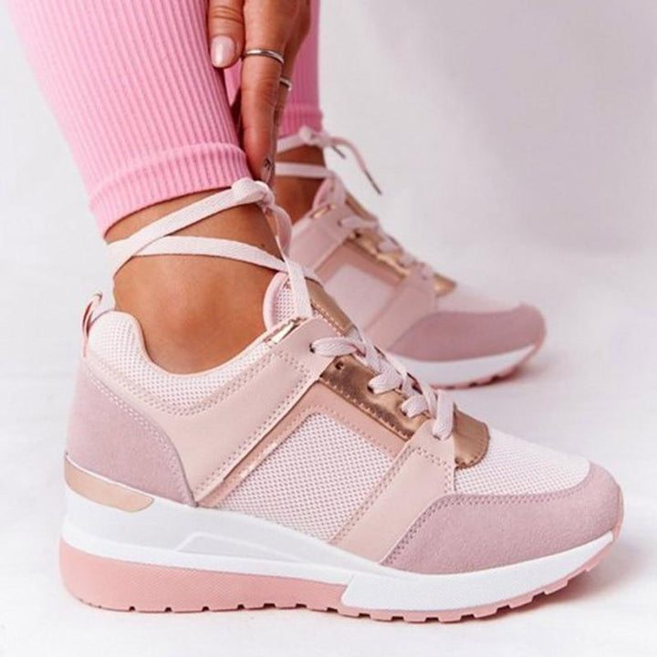 Beata wygodne sneakersy na koturnie