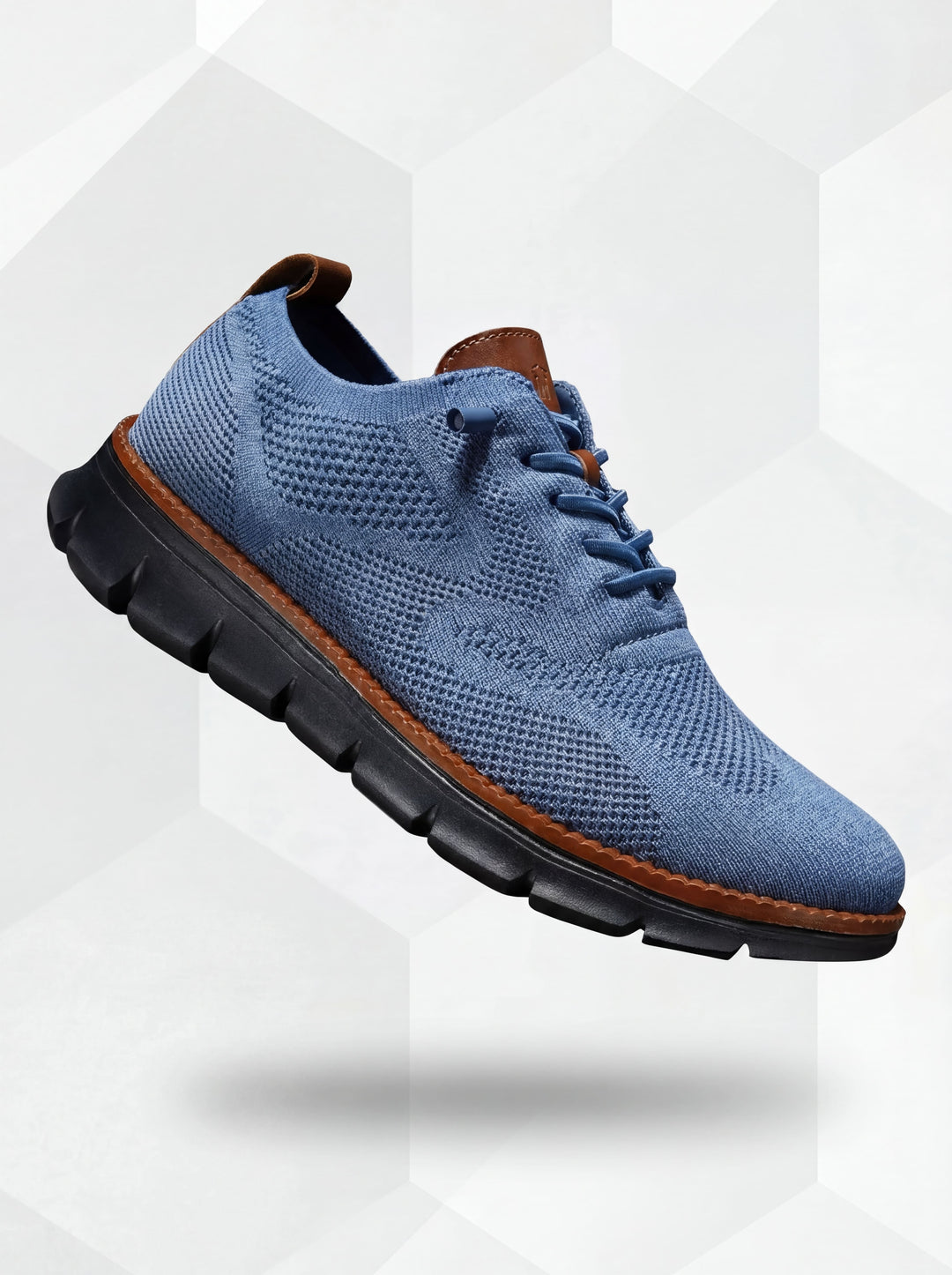 Błażej | Męskie oddychające sneakersy Blue-Black