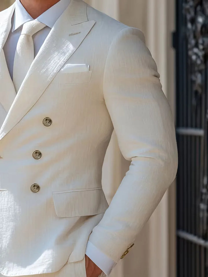 Patryk | Męska Marynarka Slim Fit Dwurzędowa