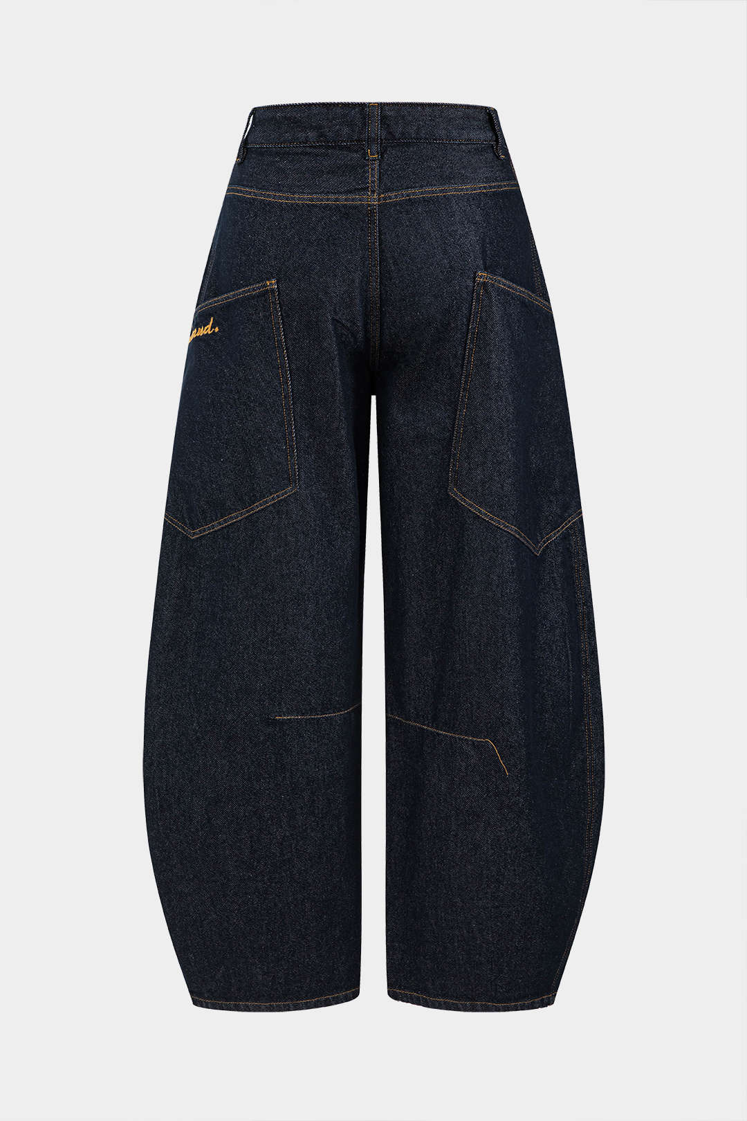 Faustyna | Damskie barrel jeans wide leg