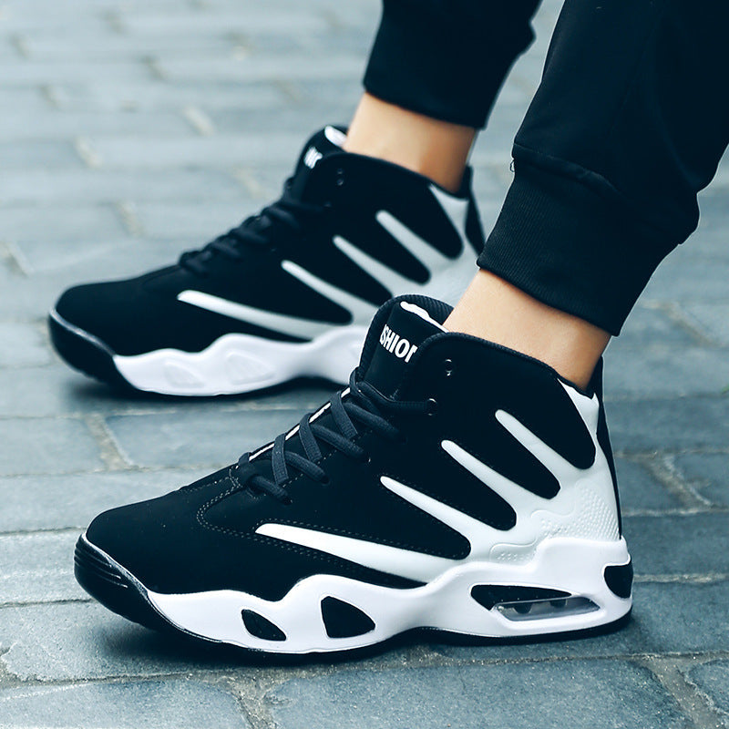 Męskie wysokie buty do koszykówki z poduszką powietrzną