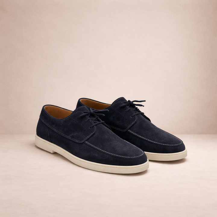 Damian | Zamszowe Loafersy Męskie