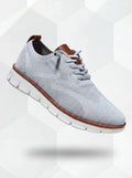 Emil | Męskie oddychające sneakersy jasnoszare