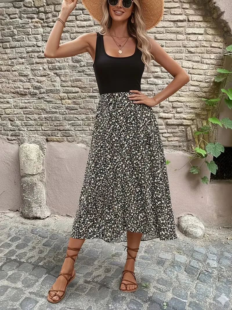 Patrycja sukienka maxi w kwiaty