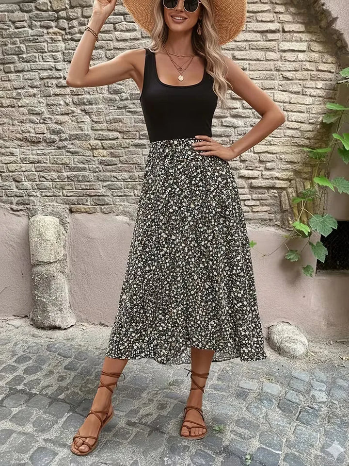 Patrycja sukienka maxi w kwiaty