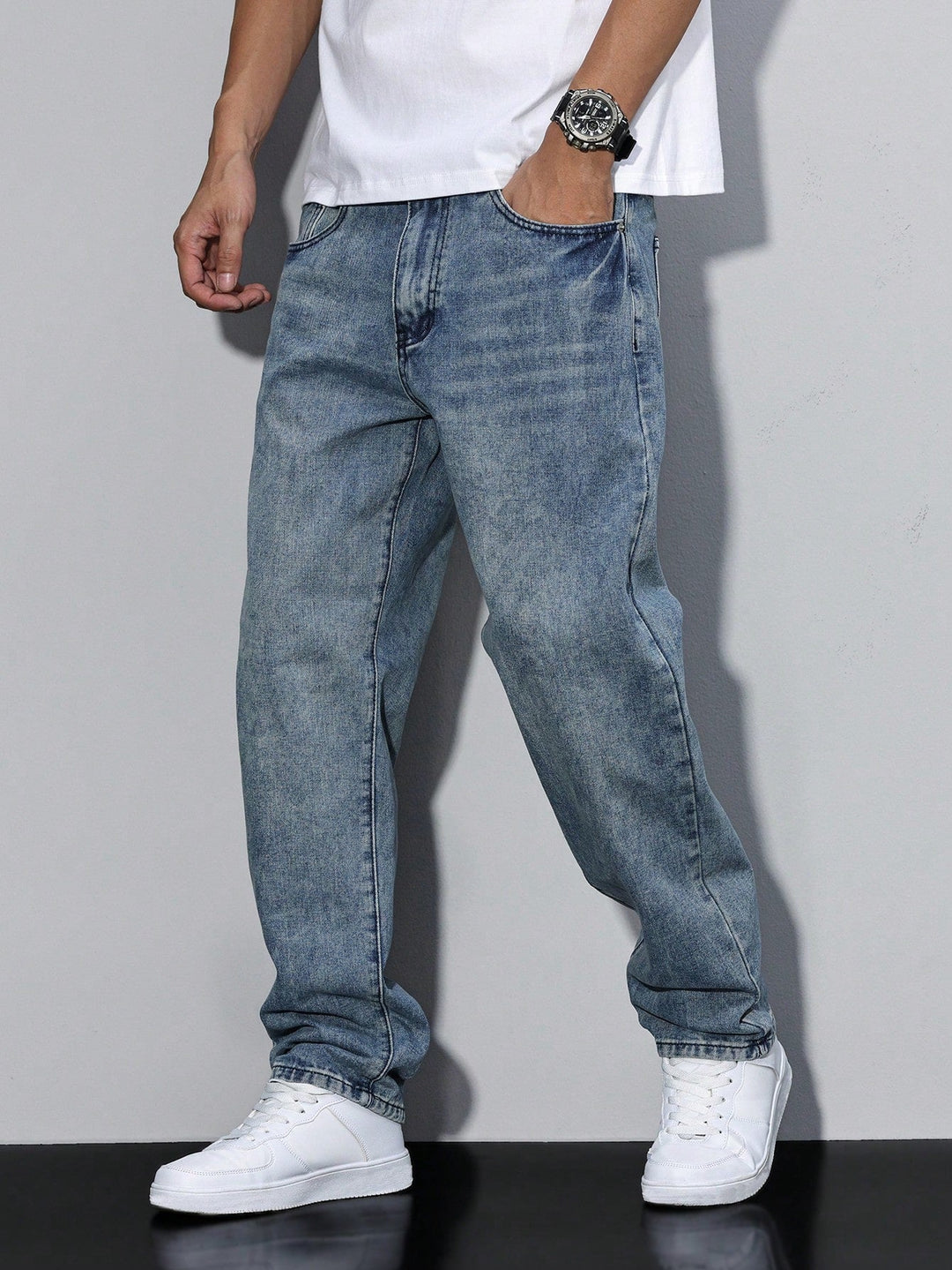 Kacper | Męskie Jeansy Loose Fit