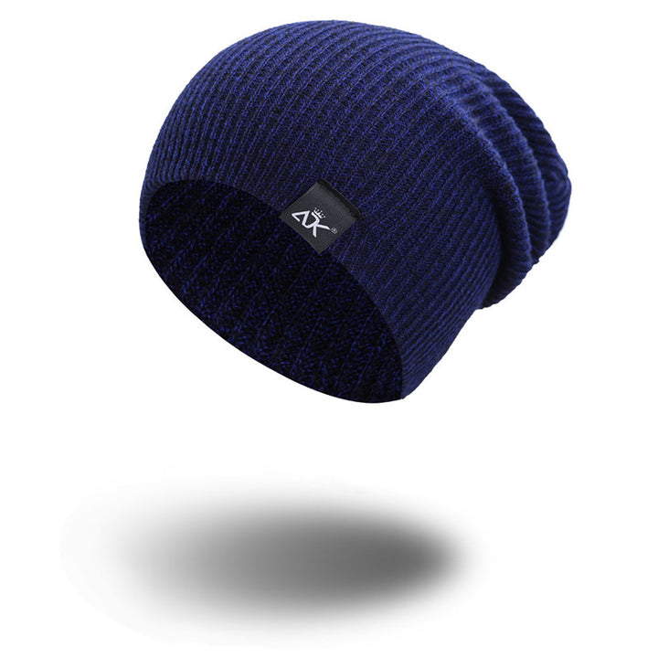 Damska czapka zimowa z dzianiny akrylowej w kolorze czarnym