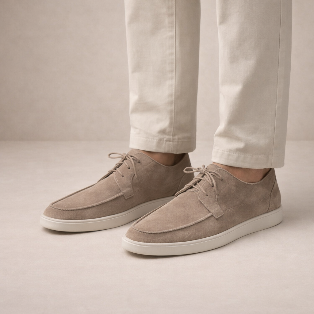 Damian | Zamszowe Loafersy Męskie