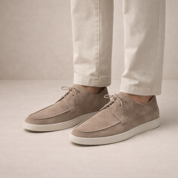 Damian | Zamszowe Loafersy Męskie