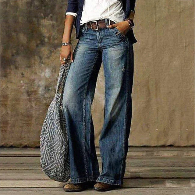 Zofia | Damskie Jeansy Wide Leg Vintage