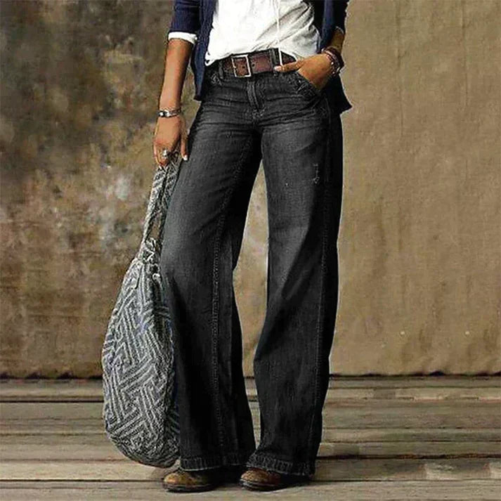 Zofia | Damskie Jeansy Wide Leg Vintage