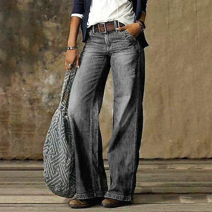 Zofia | Damskie Jeansy Wide Leg Vintage